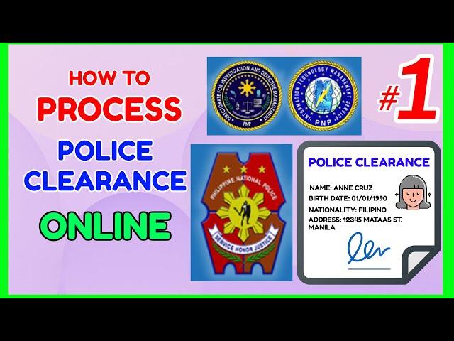 Police Clearance Online : Paano Mag Register sa Police Clearance Certificate