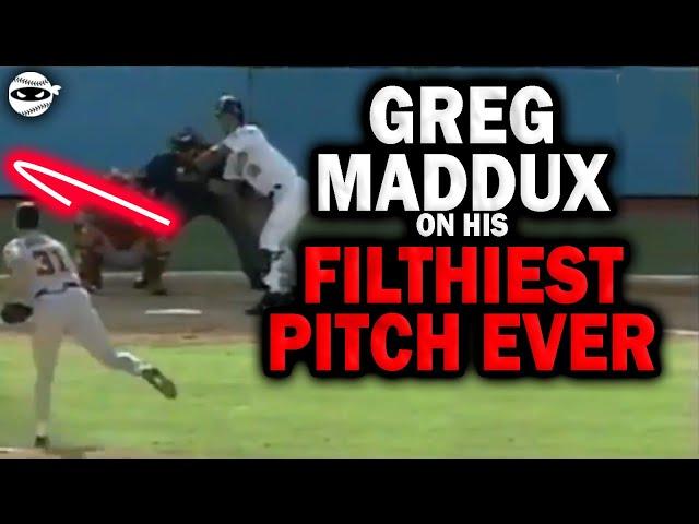 The SECRET behind Maddux's FILTHIEST Pitch EVER! #mlb