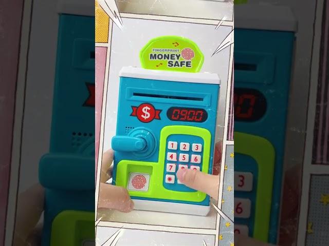 Creative educational toy for kid: Money safe ATM piggy bank