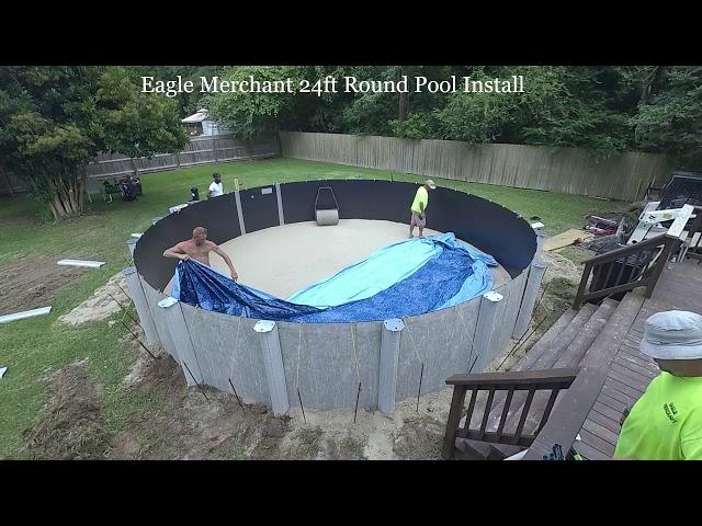 Eagle Merchant 24ft Round Above Ground Pool Install