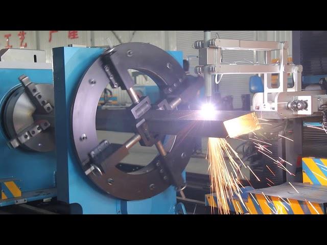 CNC Plasma Cutting Machine | Pipe and Profile Cutting,Beam Coping, Square Profiling Plasma Cutter