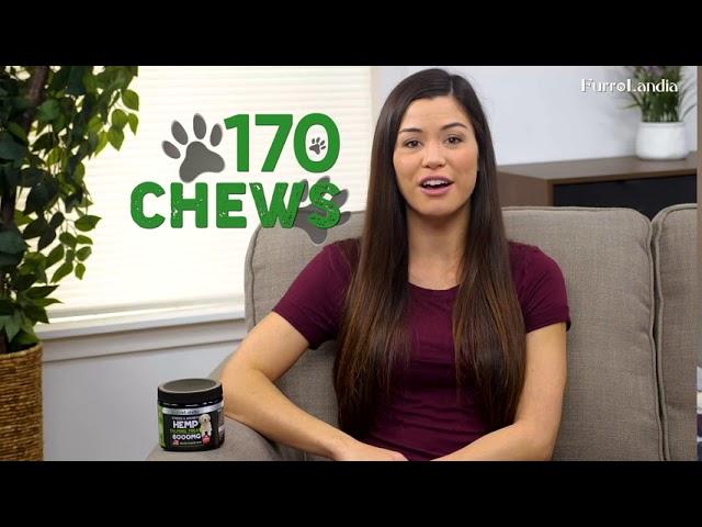 Hemp Calming treats For Dogs With Chamomile, Valerian Root Extract, Bacon Flavor