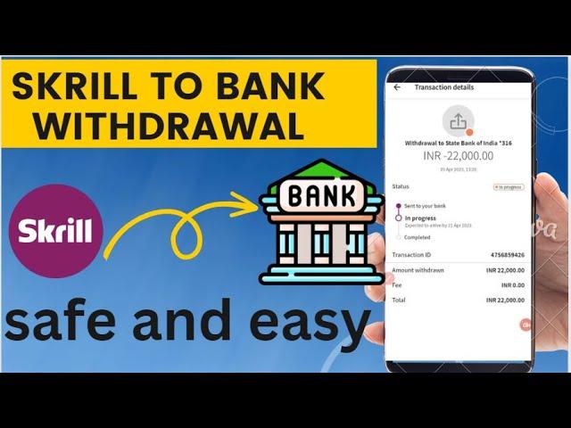 Skrill to bank withdrawal charges |Skrill to bank withdrawal sirf 2 Min me in 2023 | Skrill to bank