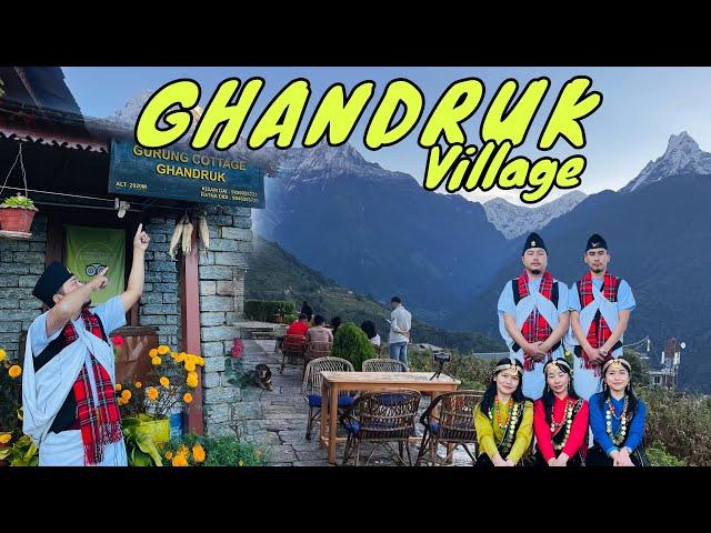 GHANDRUK VILLAGE || MOST BEAUTIFUL VILLAGE OF NEPAL|| WITH @ElinaRides ️[EP~6]