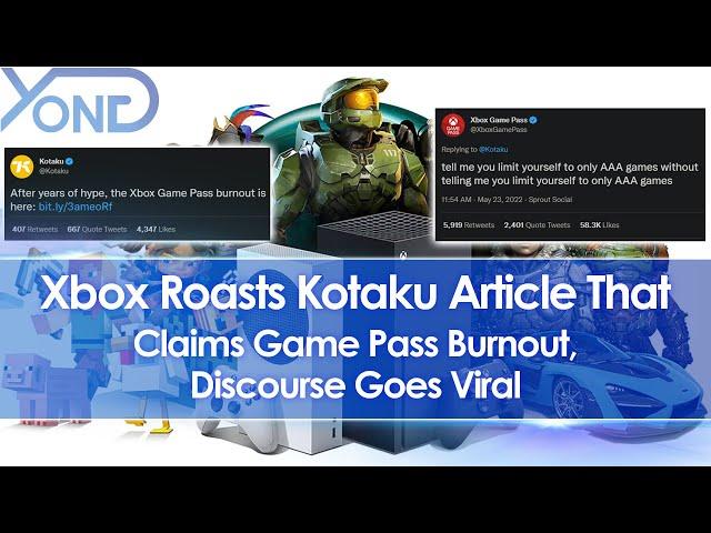 Xbox Roasts Kotaku Article That Claims Game Pass Burnout, Discourse Goes Viral