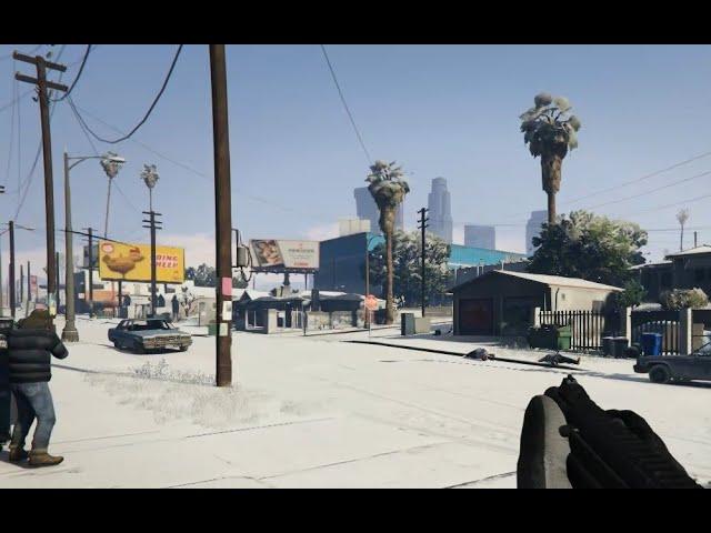 GTA V (Story Mode) with snow feels almost like a new game