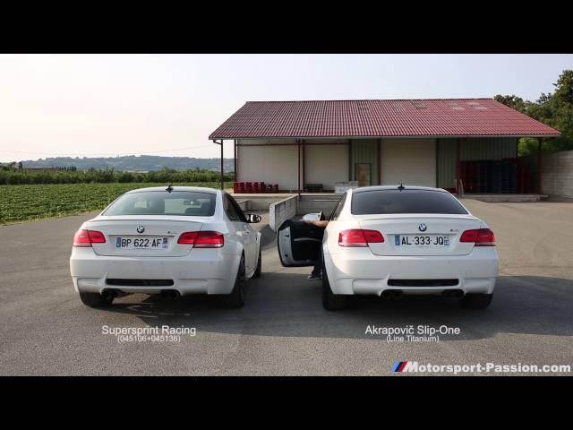 M3 E92 - Supersprint Racing vs Akrapovič Slip-One Line Titanium