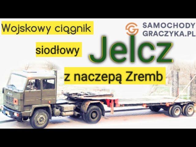 Polski wojskowy ciągnik siodłowy Jelcz z naczepą Zremb #jelcz