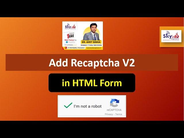 How To Add Google Recaptcha V2 to HTML Form