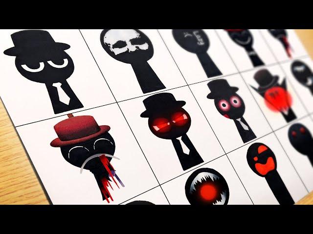 Drawing Incredibox Sprunki : Phase 1 to Phase 19 [Black] New Updated Phase / Sprunki Mix