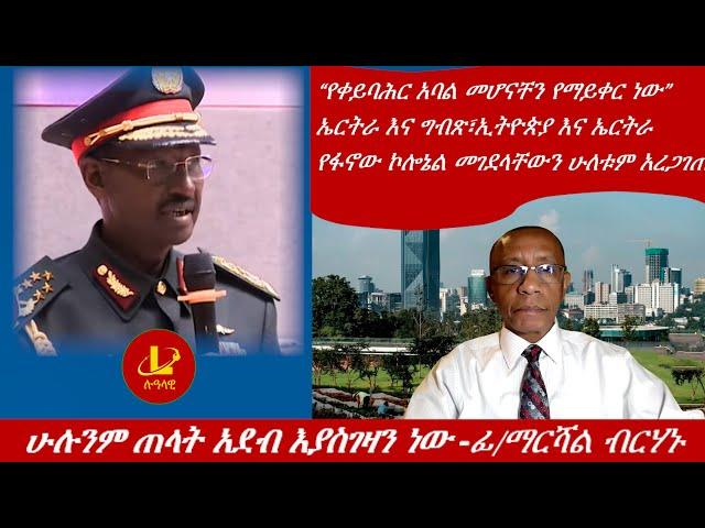 Lualawi ሉዓላዊ-ሁሉንም ጠላት አደብ እያስገዛን ነው -ፊ/ማርሻል ብርሃኑ ጁላ/ኤርትራ እና ግብጽ፣ኢትዮጵያ እና ኤርትራ /የፋኖው ኮሎኔል  ተገደሉ