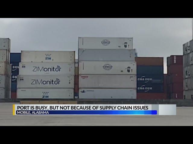 Mobile's Port is busy, but not because of supply chain issues