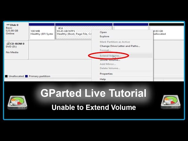 GParted Live Tutorial - Extend Your Drive in Windows