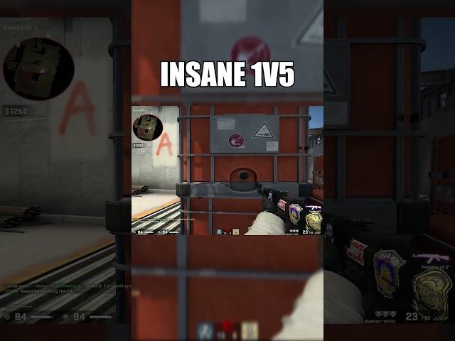 INSANE 1V5 #shorts #csgo #csgohighlights