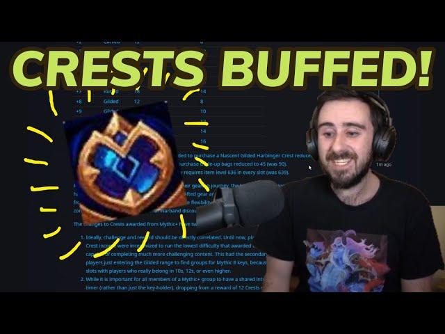 Crests Buffed! Mythic Plus Rewards in Patch 11.0.7!