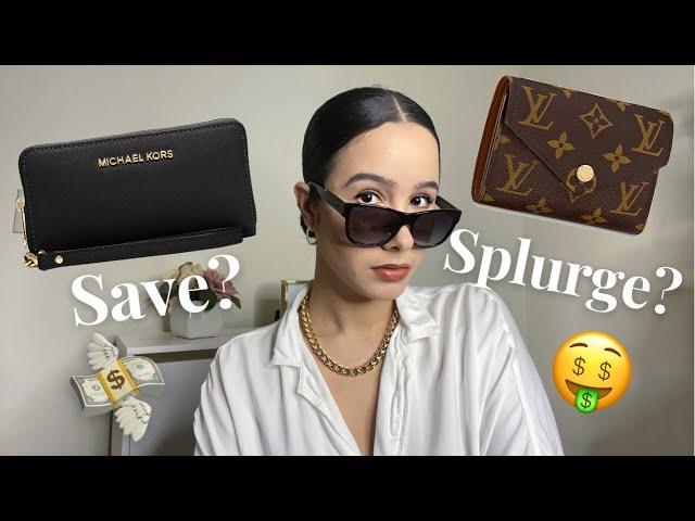 LUXURY VS AFFORDABLE WALLETS? SHOULD YOU SAVE OR SPLURGE? | LOUIS VUITTON VS MICHAEL KORS