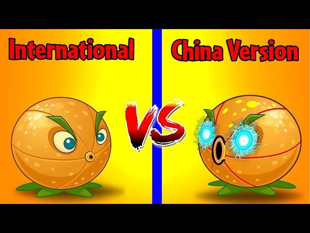 PvZ 2 Discovery - Every Plants International vs China - Which Version 's Best?