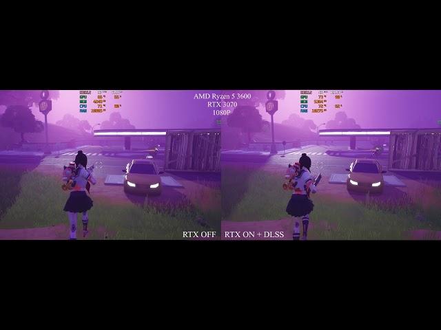 Fortnite Ray Tracing ON vs OFF 1080p RTX 3070 Graphics Comparison