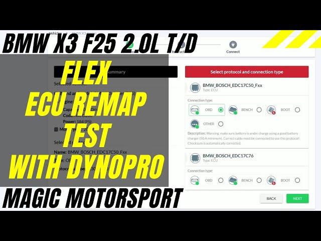 Flex by Magic Motorsport - ECU remap test on a BMW X3