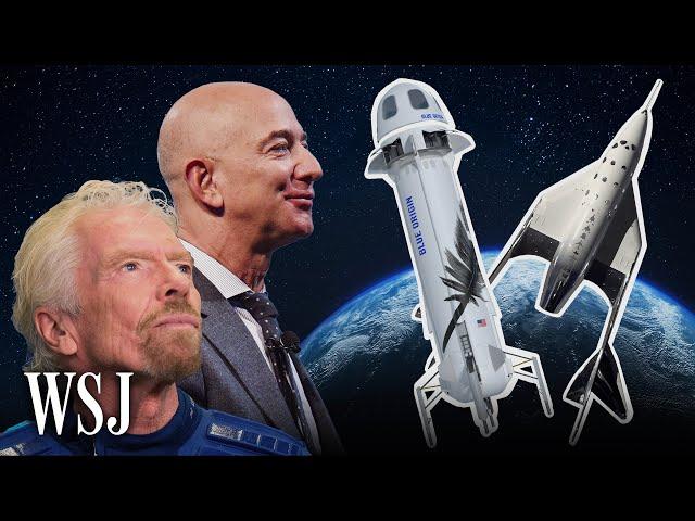 How Jeff Bezos and Richard Branson’s Space Flights Will Differ | WSJ