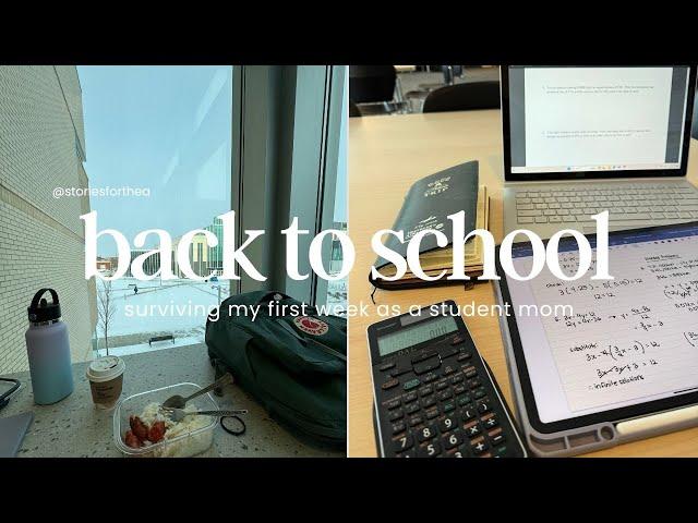 Surviving my first week of school as Student Mom | Double Degree | Women in STEM