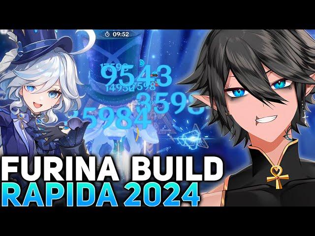 Finalmente ELA Chegou!! FURINA Esta INSANA BUILD Super RÁPIDA Atualizada!! Genshin impact