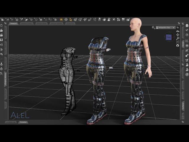 CLOTHES: import, edit colour and fit in DAZ STUDIO - ENG / ITA