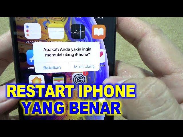 CARA RESTART/REBOOT IPHONE DENGAN BENAR (Bukan Mematikan)