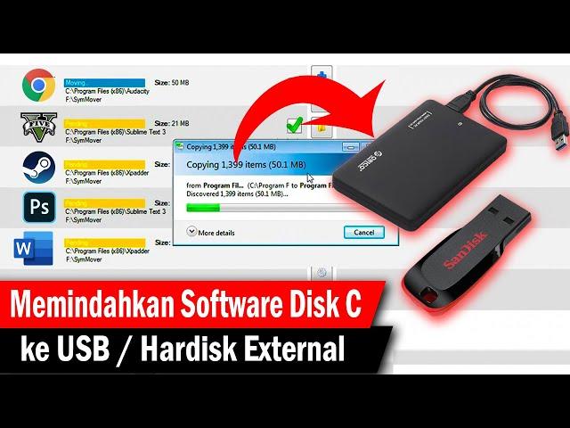 Cara Memindahakan Software ke Flashdisk / Hardisk External