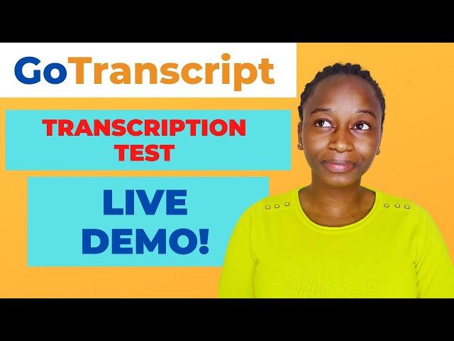 GoTranscript Transcription Test DEMO | How to Pass GoTranscript Audio Test 2021