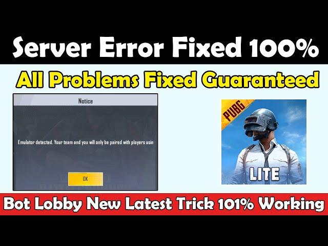 Pubg mobile lite bot lobby trick - how to get bot lobby in pubg lite | pubg mobile lite emulator Fix