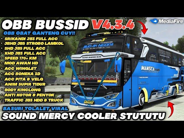 UPDATE‼️OBB BUSSID V4.3.4 TERBARU SOUND MERCY COLLER STUTUTU | SUPPORT ALL APK