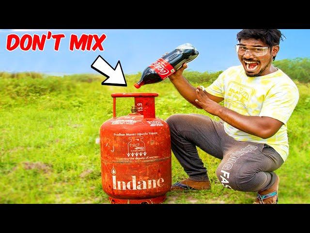 Don't Mix LPG Gas in Coca Cola | Mad Brothers