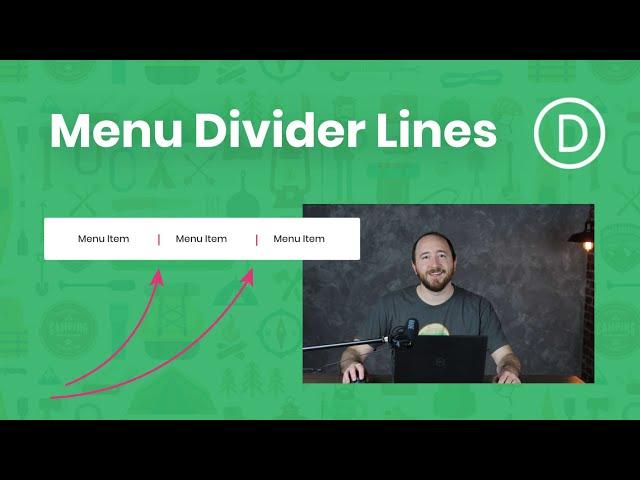 How To Add Vertical Divider Lines Between Menu Items In Divi