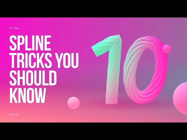 10 Tricks you should know to make awesome 3D with Spline | Tutorial