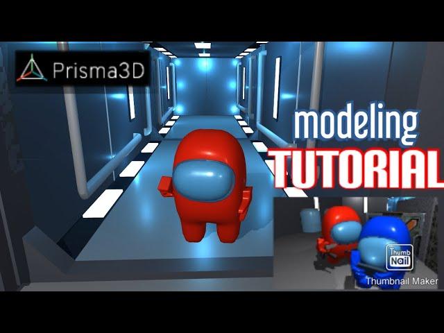 Among us animation Prisma 3d : timelapse tutorial