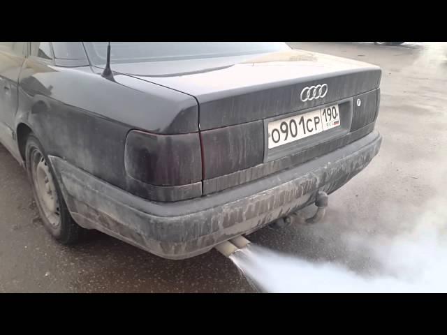 Вода из выхлопной трубы AUDI 100 C4