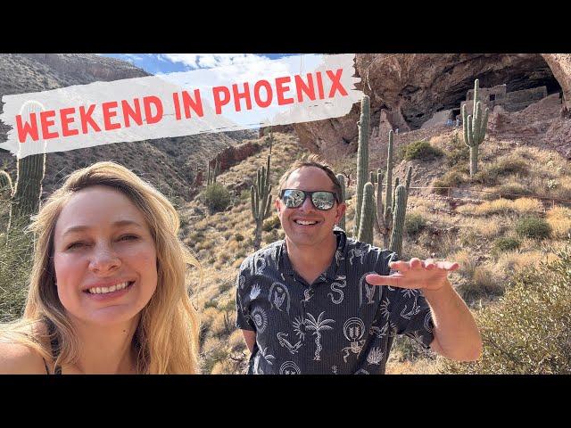 PHOENIX ARIZONA in WINTER - WEEKEND TRAVEL VLOG #travelvlog