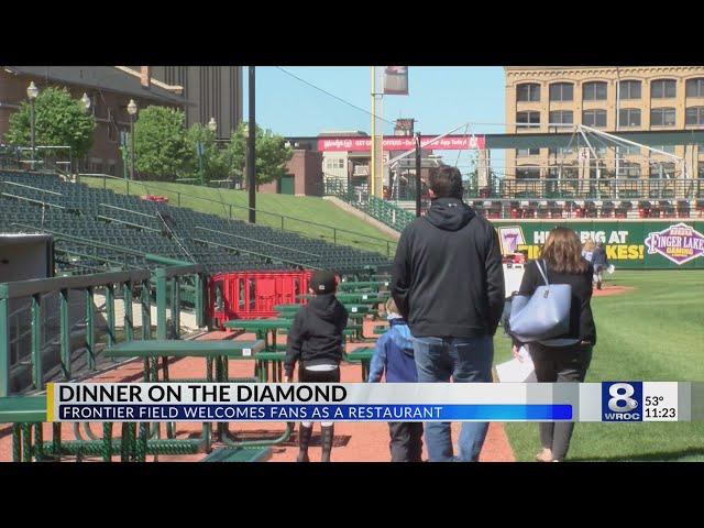 Frontier Field welcomes fans as a restaurant during COVID-19 pandemic