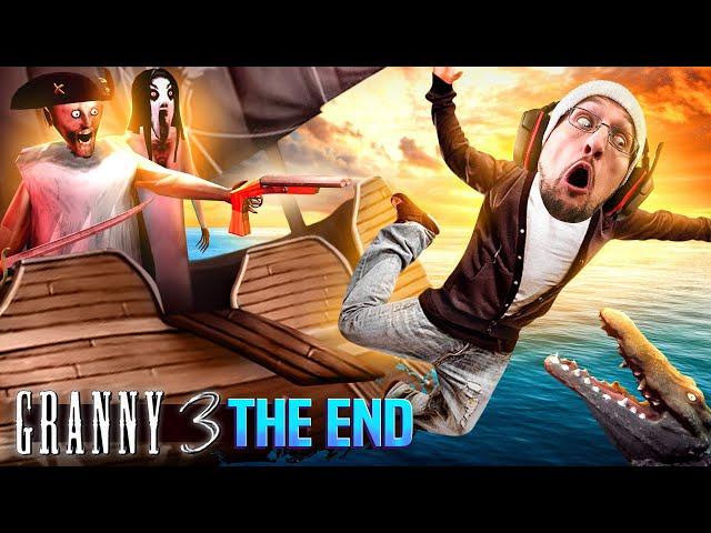 GRANNY Sings Me Song b4 Going 2 Heaven! THE END! (FGTeeV vs Fake GRANNY 3 Pirates)