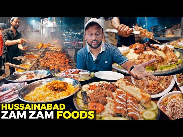 Pulao Platter, Pizza, Biryani aur buhut kuch at Hussainabad Karachi | Zam Zam Food | Street Pakistan