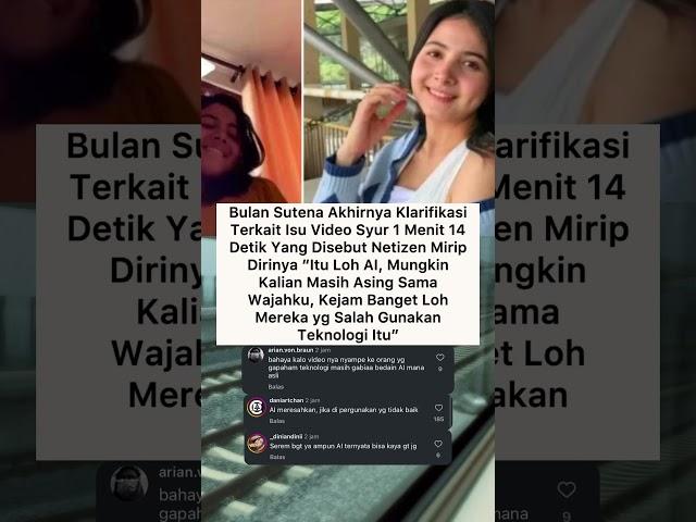 Viral Video Syur Mirip Dirinya, Bulan Sutena: Itu AI #bulansutena #beritaterkini #shorts #fyp #viral