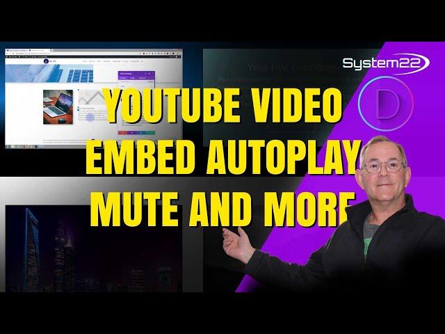 Divi Theme Embed A YouTube Video With Autoplay Mute Loop And More