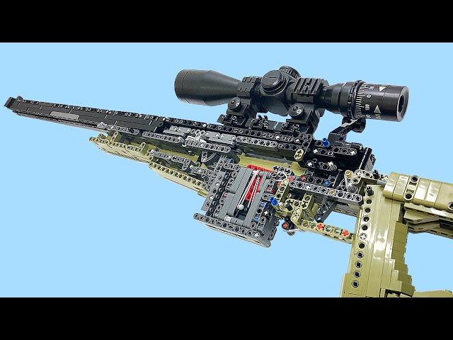 LEGO ] Sniper Rifle  Super Fast Making (and, shoot) Stop Motion