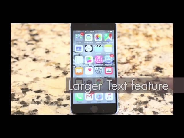 Making text large, bold, and easier to see on iPhone and iPad