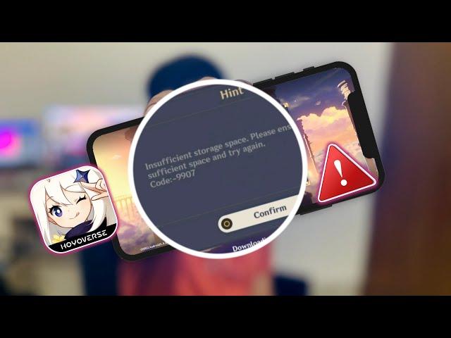 Fix Insufficient Storage Space Error in Genshin Impact for iPhone | Solve Storage Error Code-9907