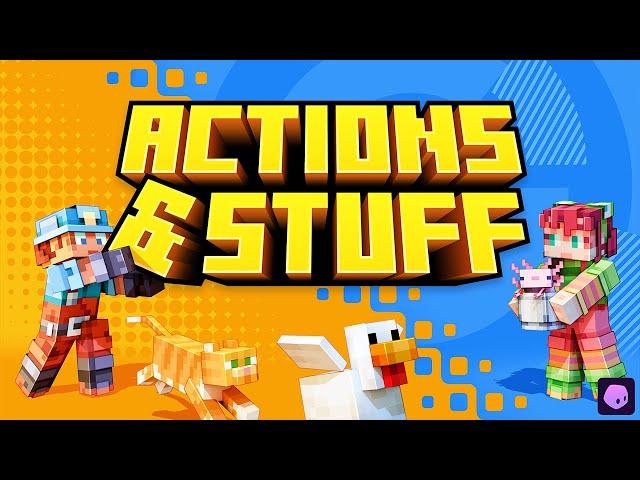 ACTIONS & STUFF - THE BEST ANIMATED TEXTURE PACK FOR MINECRAFT IN-DEPTH REVIEW (OFFICIAL)