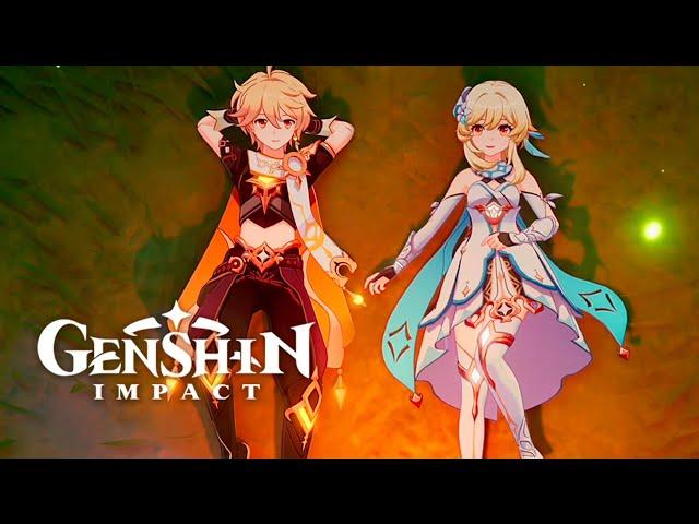 Aether & Lumine Meet Again In A Dream Cutscene Animation | Xianyun Story Quest | Genshin Impact 4.4