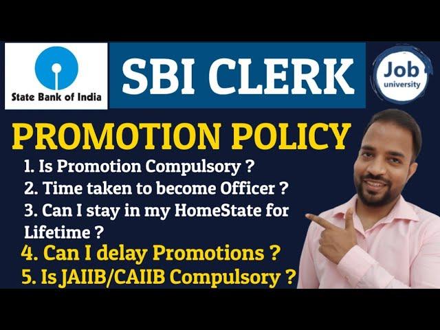 SBI Clerk Promotion || Clerk To Officer To Branch Manager