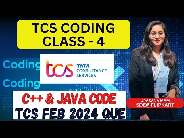 TCS Coding Live Class-4 | TCS Jan/Feb 2024 Coding Questions 